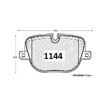 Pastillas de Freno Traseras GTX CLASSIC P1144 Range Rover 10 - imagen 3