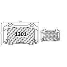 Pastillas de Freno Traseras GTX CLASSIC P1301 Hyundai Genesis 10- - imagen 3
