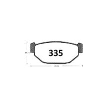 Pastillas de Freno Traseras GTX CLASSIC P0335 Subaru Loyale 1.6 (1990–1992) - imagen 3