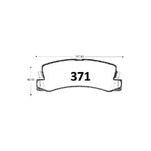 Pastillas de Freno Traseras GTX CLASSIC P0371 Toyota Cressida (1981–1984) - imagen 3