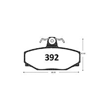 Pastillas de Freno Traseras GTX CLASSIC P0392 Volvo 740-760 - imagen 3