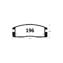Pastillas de Freno Traseras GTX CLASSIC P0196 Isuzu Trooper - imagen 3