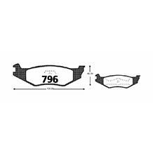 Pastillas de Freno GTX CLASSIC P0796 Dodge Daytona Tr89 - imagen 3