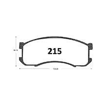 Pastillas de Freno GTX CLASSIC P0215 Mazda 626 Glx (1989–1991) - imagen 3