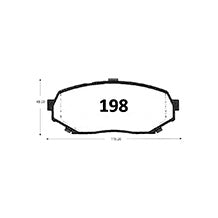 Pastillas de Freno GTX CLASSIC P0198 Mitsubishi Pajero Jr (1995–1997) - imagen 3