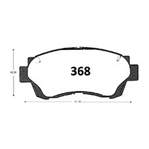 Pastillas de Freno GTX CLASSIC P0368 Toyota Celica 2.0 (1995–1996) - imagen 3