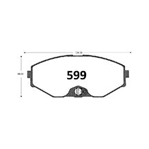 Pastillas de Freno GTX CLASSIC P0599 Nissan Infiniti 90-97 - imagen 3