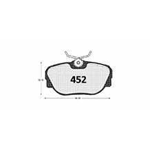 Pastillas de Freno GTX CLASSIC P0452 Mercedes Benz 190 (1988–1990) - imagen 3