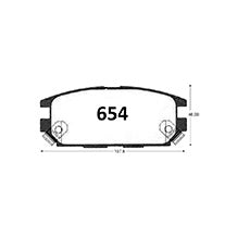 Pastillas de Freno GTX CLASSIC P0654 Mitsubishi 3000 T 91-94 - imagen 3
