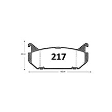 Pastillas de Freno Traseras GTX CLASSIC P0217 Mazda 626 Glx (1993–2002) - imagen 3