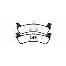 Pastillas de Freno GTX CLASSIC P0149 Ford Windstar Lx (2001–2003) - imagen 3
