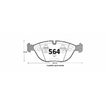 Pastillas de Freno GTX CLASSIC P0564 Bmw 740-750 94-01 - imagen 3
