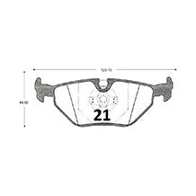 Pastillas de Freno Traseras GTX CLASSIC P0021 Bmw 520-525 88 - imagen 3