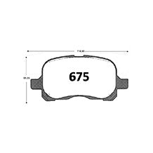 Pastillas de Freno GTX CLASSIC P0675 Toyota Corolla Gli (1999–2000) - imagen 3