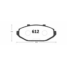 Pastillas de Freno GTX CLASSIC P0612 Ford Crown D 98 - imagen 3