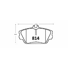 Pastillas de Freno Delanteras GTX CLASSIC P0814 Ford Taurus 03 - imagen 3
