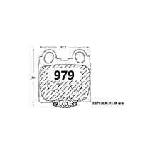 Pastillas de Freno Traseras GTX CLASSIC P0979 Toyota Lexus Gs300/430 01 Tras - imagen 3