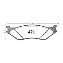 Pastillas de Freno GTX CLASSIC P0421 Ford F-450 D/T 99 - imagen 3
