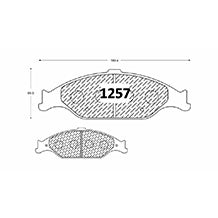 Pastillas de Freno Delanteras GTX CLASSIC P1257 Ford Mustang 00/04 - imagen 3