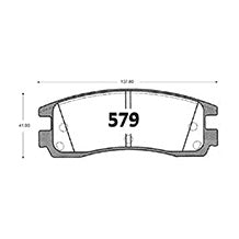 Pastillas de Freno GTX CLASSIC P0579 Chevrolet Impala 00-01 T - imagen 3