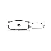 Pastillas de Freno GTX CLASSIC P0085 Toyota Corolla (1980–1989) - imagen 3