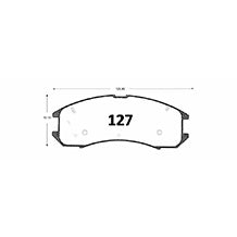 Pastillas de Freno GTX CLASSIC P0127 Mazda 626 Lx (1987–1990) - imagen 3