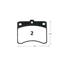Pastillas de Freno GTX CLASSIC P0002 Asia-Daihatsu Furgon - imagen 3