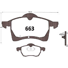 Pastillas de Freno GTX CLASSIC P0663 Opel-Volkswagen /Saab D 96 - imagen 3