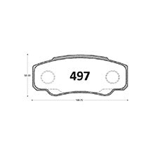 Pastillas de Freno GTX CLASSIC P0497 Peugeot Boxer Tole (2003–2008) - imagen 3