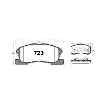 Pastillas de Freno GTX CLASSIC P0723 Daihatsu Sirion 1.3 (2000–2006) - imagen 3