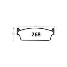 Pastillas de Freno GTX CLASSIC P0268 Nissan 200 Sx T 90 - imagen 3