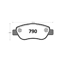 Pastillas de Freno GTX CLASSIC P0790 Renault Megane Ii - imagen 3