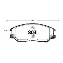Pastillas de Freno GTX CLASSIC P0803 Ssangyong Stavic Xdi (2005–2012) - imagen 3