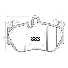 Pastillas de Freno GTX CLASSIC P0883 Porsche Cayenne 03/06 - imagen 3