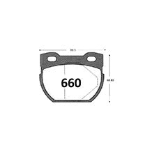 Pastillas de Freno GTX CLASSIC P0660 Rover Defender 94 - imagen 3