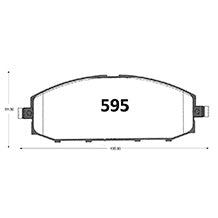 Pastillas de Freno GTX CLASSIC P0595 Nissan Patrol 97 - imagen 3