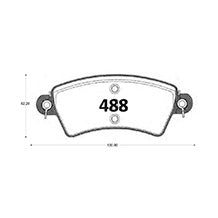 Pastillas de Freno GTX CLASSIC P0488 Peugeot 206 Roland (2002) - imagen 3