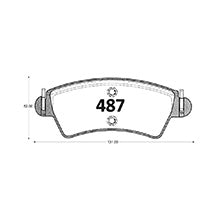 Pastillas de Freno GTX CLASSIC P0487 Peugeot 206 Roland (2002) - imagen 3