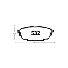 Pastillas de Freno GTX CLASSIC P0532 Mazda 323 Glx (2001–2004) - imagen 3